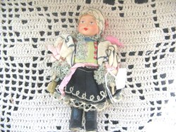 6.5'' EUROPEAN CZECHSLOVAKIA HOME INDUSTRY COSTUME DOLL
